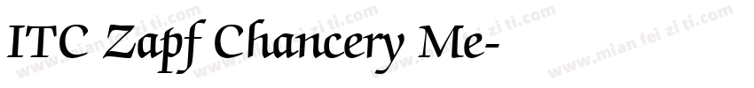 ITC Zapf Chancery Me字体转换